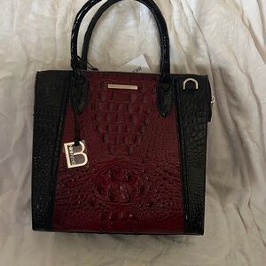 NWT Brahmin Caroline Vintage Red Stanza - Beautiful Eyes!